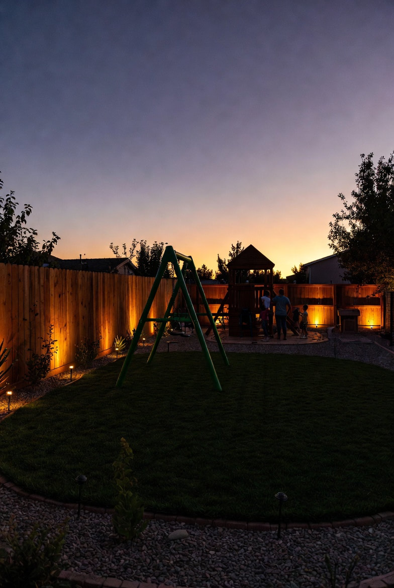 garden lighting installation Ogden