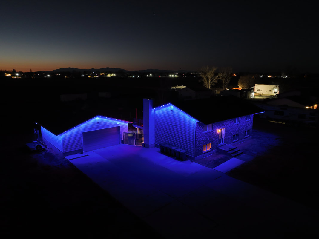 Roofline lighting installation Ogden UT