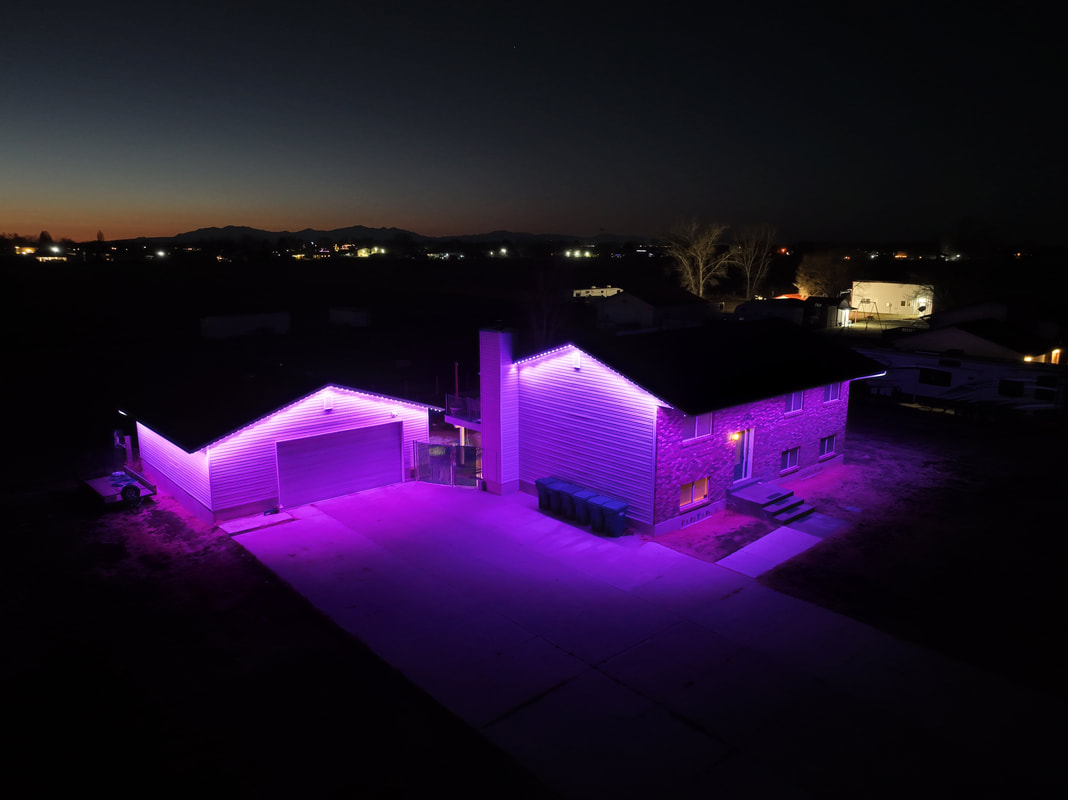 roof edge lighting Ogden Utah